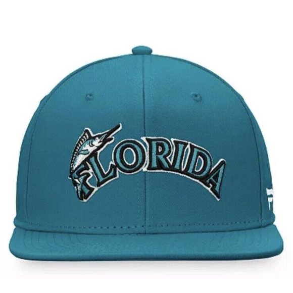 Fanatics Branded Other - Men's Fanatics Branded Teal Miami Marlins Cooperstown Collection Fitted Hat 71/4